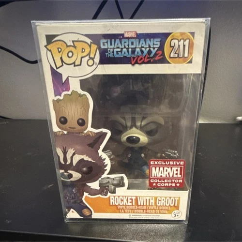 Funko Pop! Vinyl: Marvel - Rocket with Groot #211 Collector Corps Exclusive