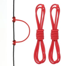 2pcs Archery D Loop Rope 2 FT, Bow D Loop String Release Material, Red