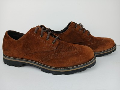LL Bean  Vintage Brown Suede Oxford Lace-Up Dress Shoes Men s Size 10M 