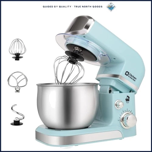 Compact Stand Mixer with 3.2Qt Stainless Steel Bowl and 6 Speed Settings