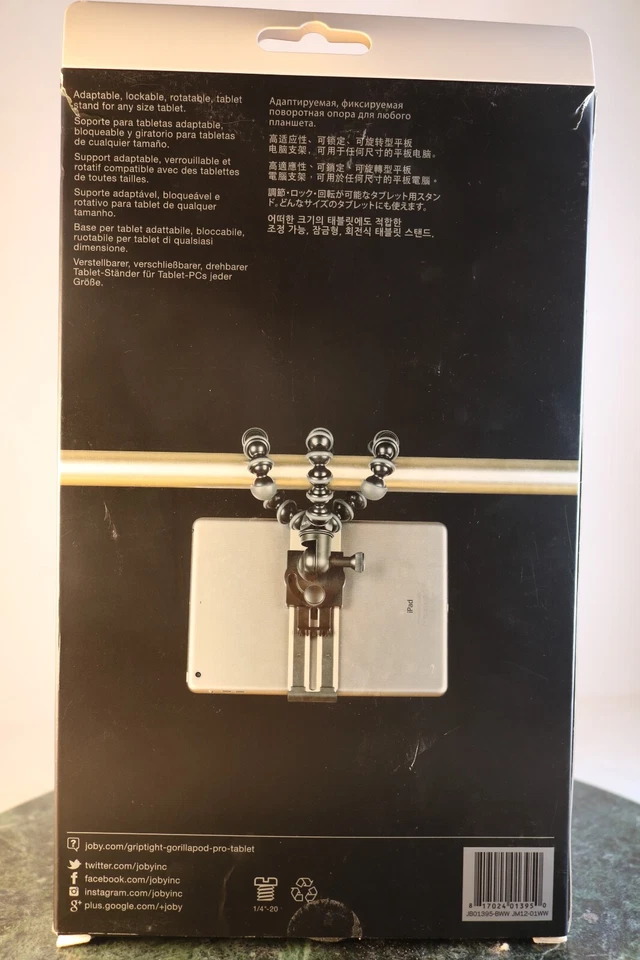 JOBY GripTight GorillaPod  PRO Tablet Mount JB01395 Holds 5-7.5" In Box - Image 3 of 4