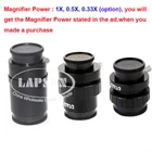 1X 0.5X-(1/2) 0.33X-(1/3) C-Mount Adapter Trinocular Microscope Camera CTV Lens