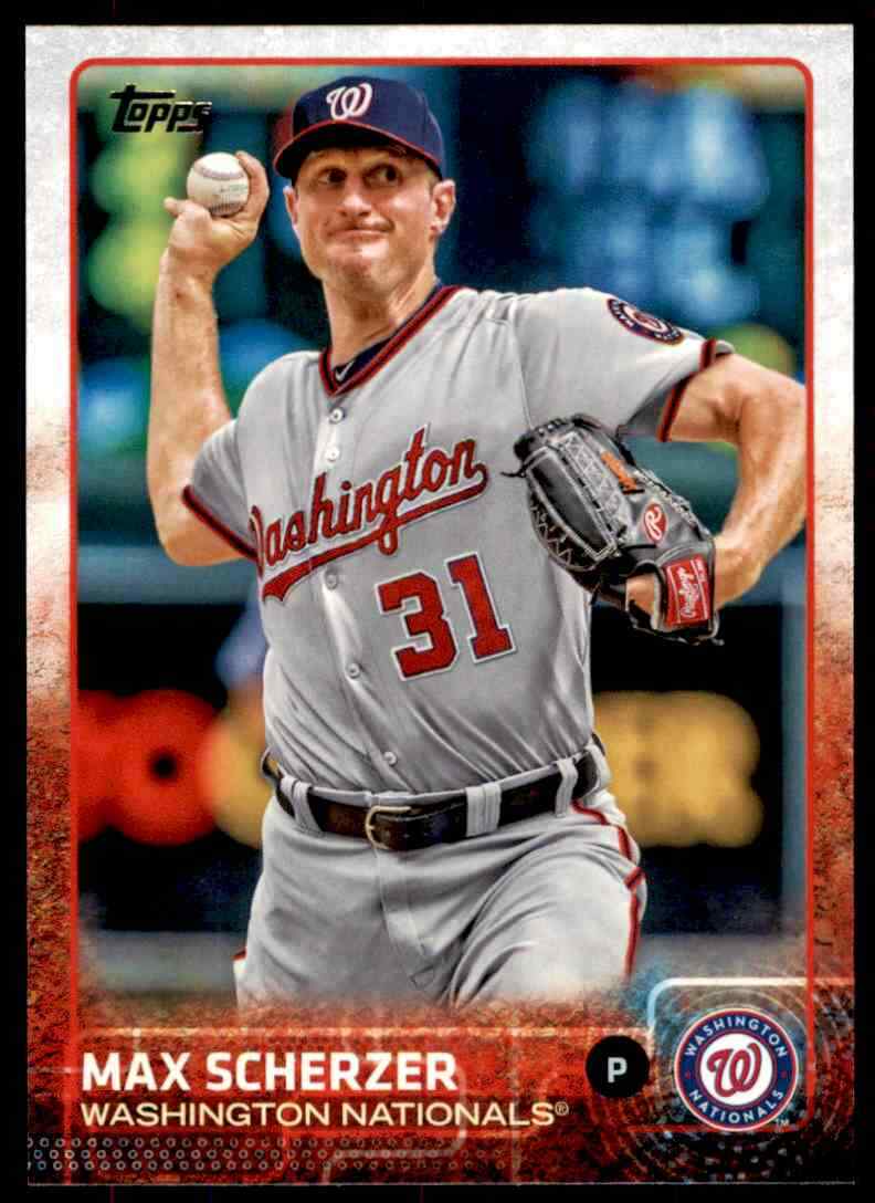2015 Topps Series 2 Max Scherzer #586 Washington Nationals