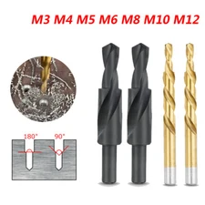 HSS Countersinks Step Drill Bits Chamfer Titanium Coated/Nitrided for Wood Metal