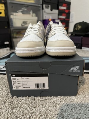 New Balance BB480 Shoes Mens Sz 8 D Beige Low Top Athletic Sneakers BB480LBB new-balance-mens-bb480lgb-grey  main image 3