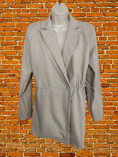 BNWT WOMENS PRETTYLITTLETHING STONE TOGGLE WAIST BLAZER DRESS UK 10 LONG SLEEVE