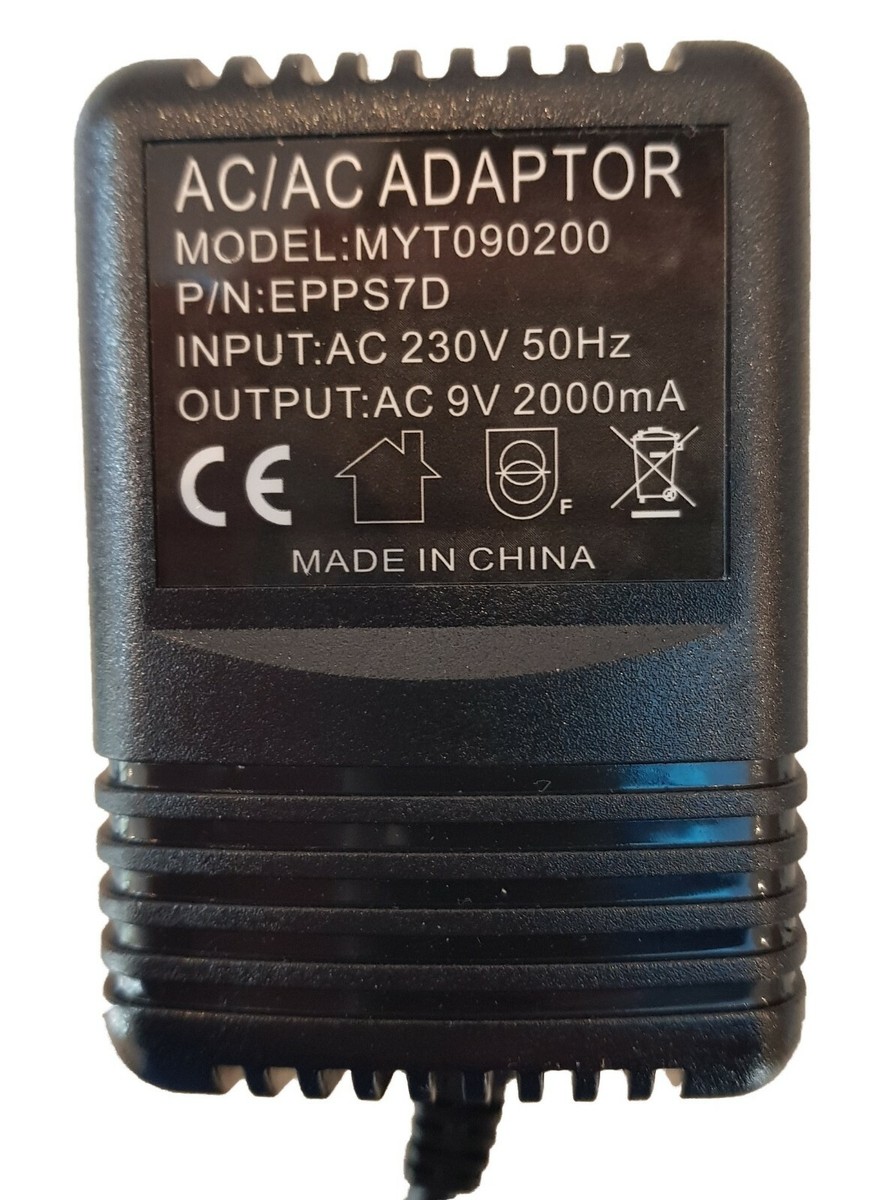 ALESIS QUADRAVERB PLUS POWER SUPPLY REPLACEMENT ADAPTER AC 9V