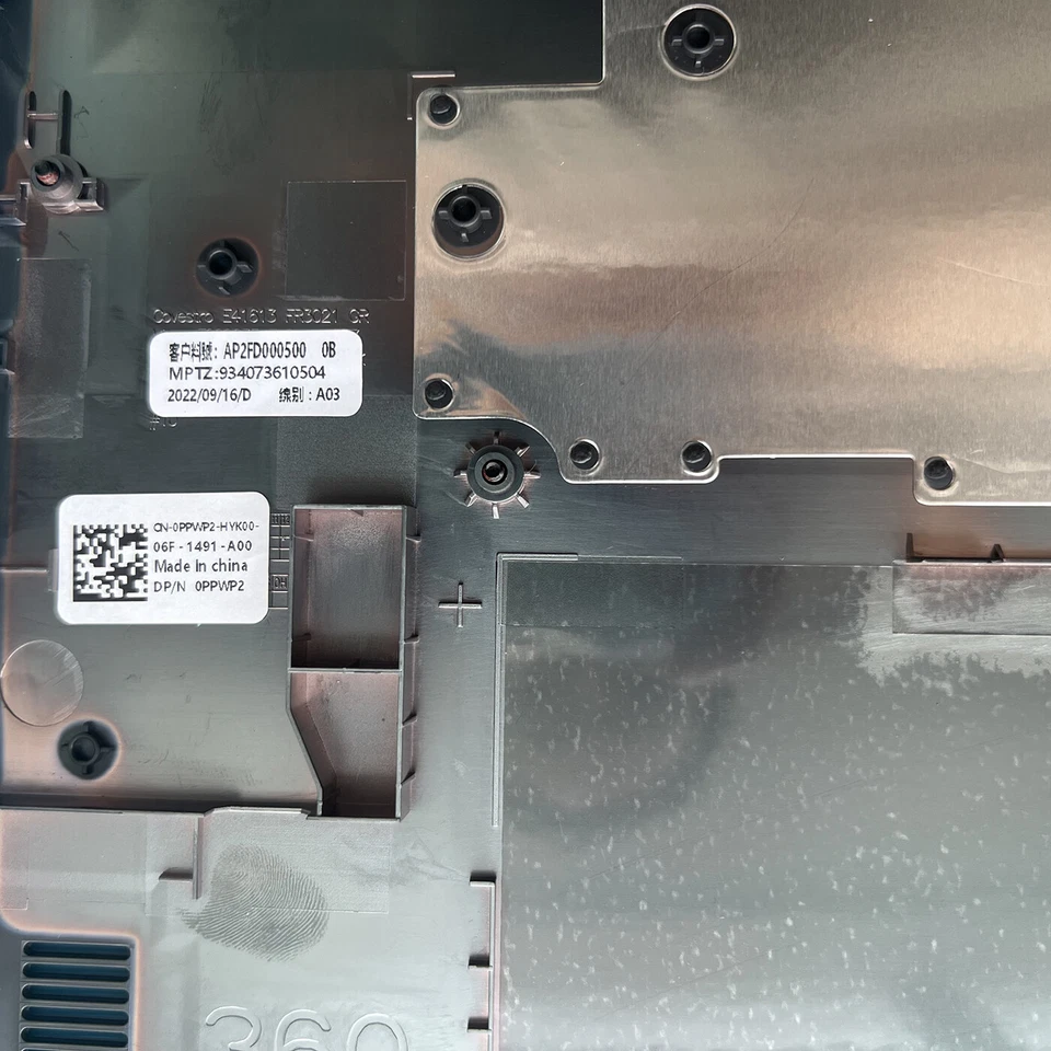 Nueva cubierta base inferior de estuche inferior 0PPWP2 PPWP2 para Dell Chromebook 3100 2 en 1 Foto 3 de 3