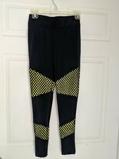 Balera Dance Stretch Leggings Pants Black Size see measurements