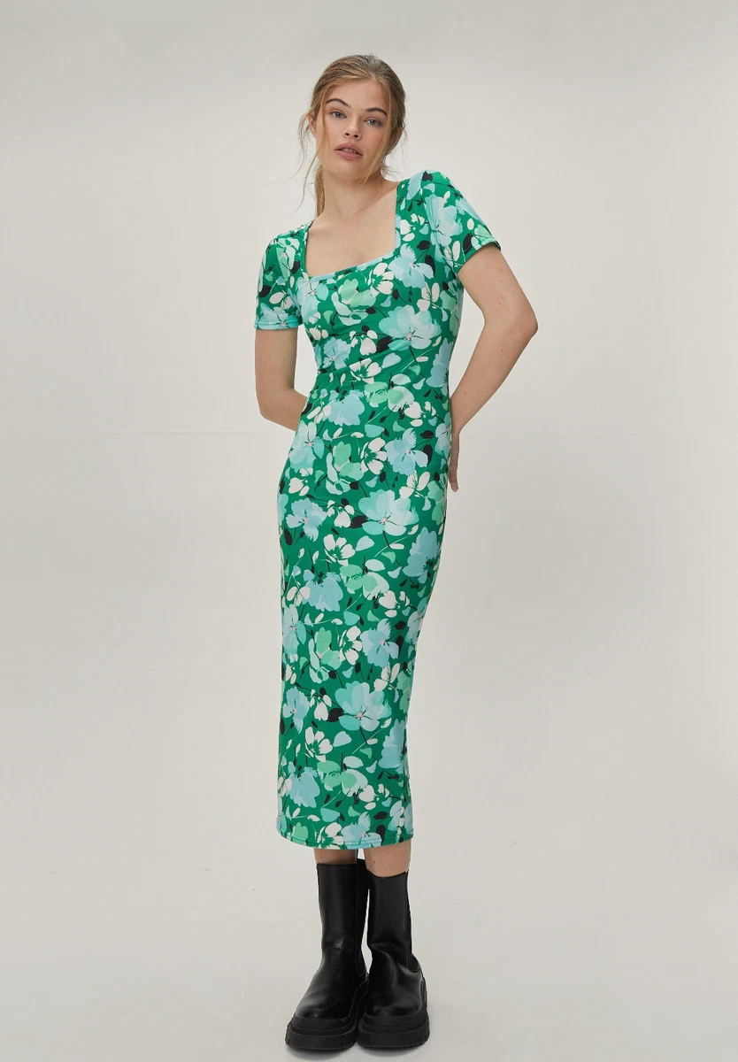 knee length dresses for ladies Santa Paws Midi Dress with Pockets main image 1