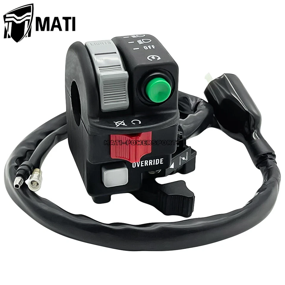 Interruptor de manillar izquierdo faro de parada de arranque para Kawasaki Prairie 300 KVF300 99-01 Foto 3 de 4