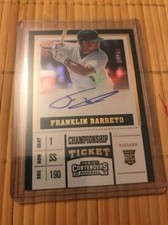 FRANKLIN BARRETO 2017 Contenders CHAMPIONSHIP Rookie Autograph AUTO #’d /49