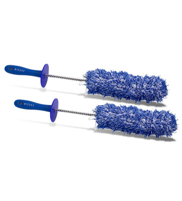 2x Wizard of Gloss Felgenbürste Microfiber Wheel Brush Autowäsche 