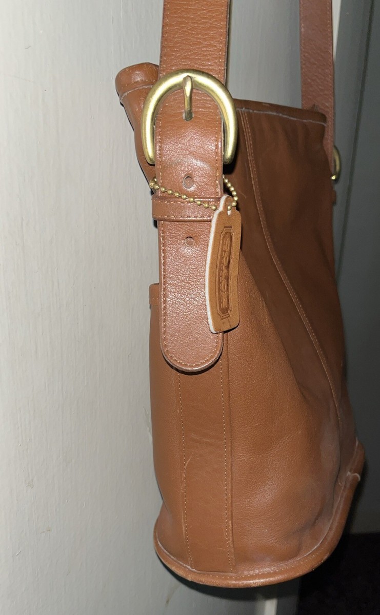 Coach Shoulder Bag 4153 Leather Tan/Brown Authentic | eBay
