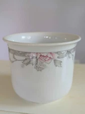 VTG Porcelain Pink Rose Cache Pot FTD Japan Floral Planter Cup Dish
