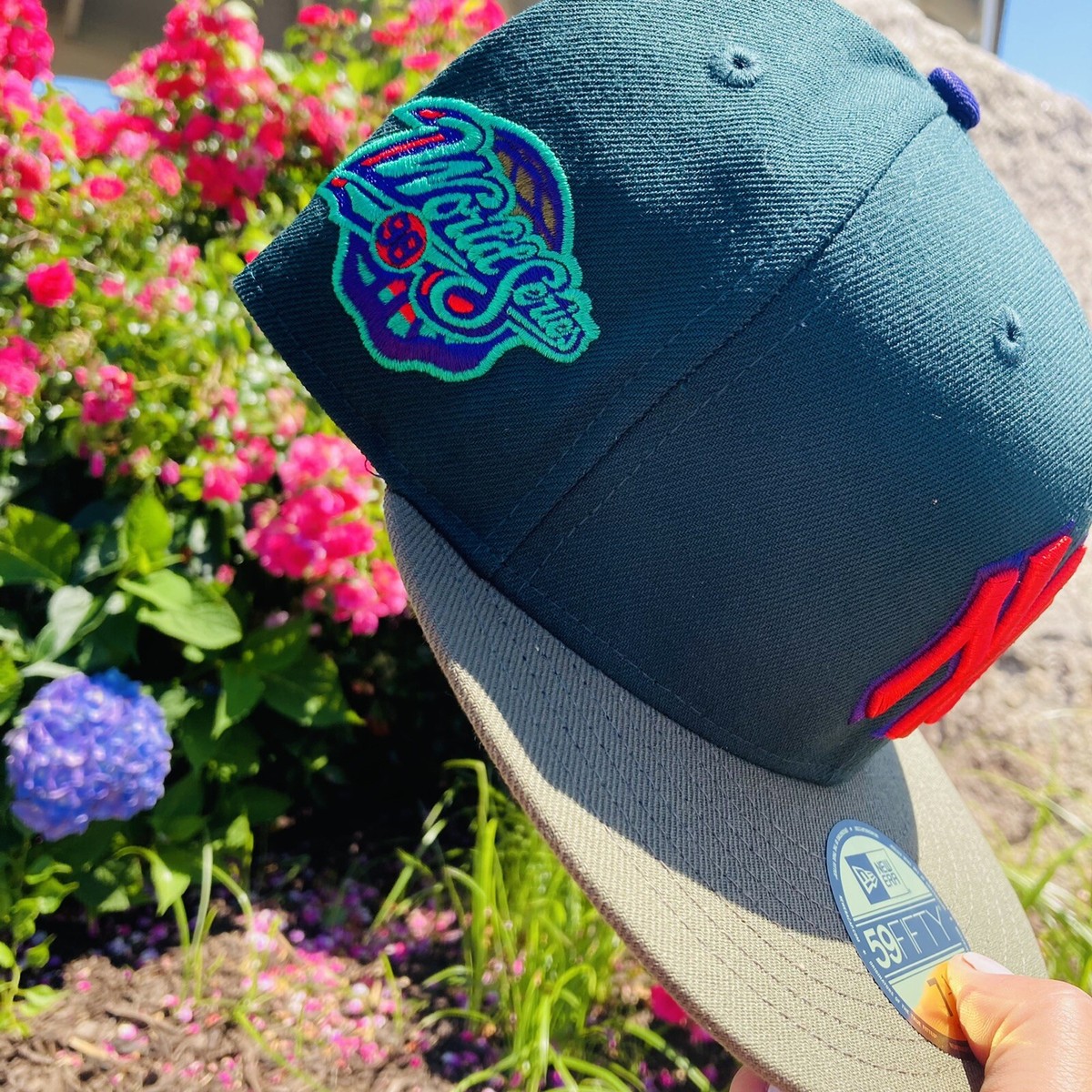 New Era 59FIFTY snsコラボ 青 7 1/2 NEW ERA ドジャース コラボキャップ 7 1/2 ブルー｜Yahoo!フリマ