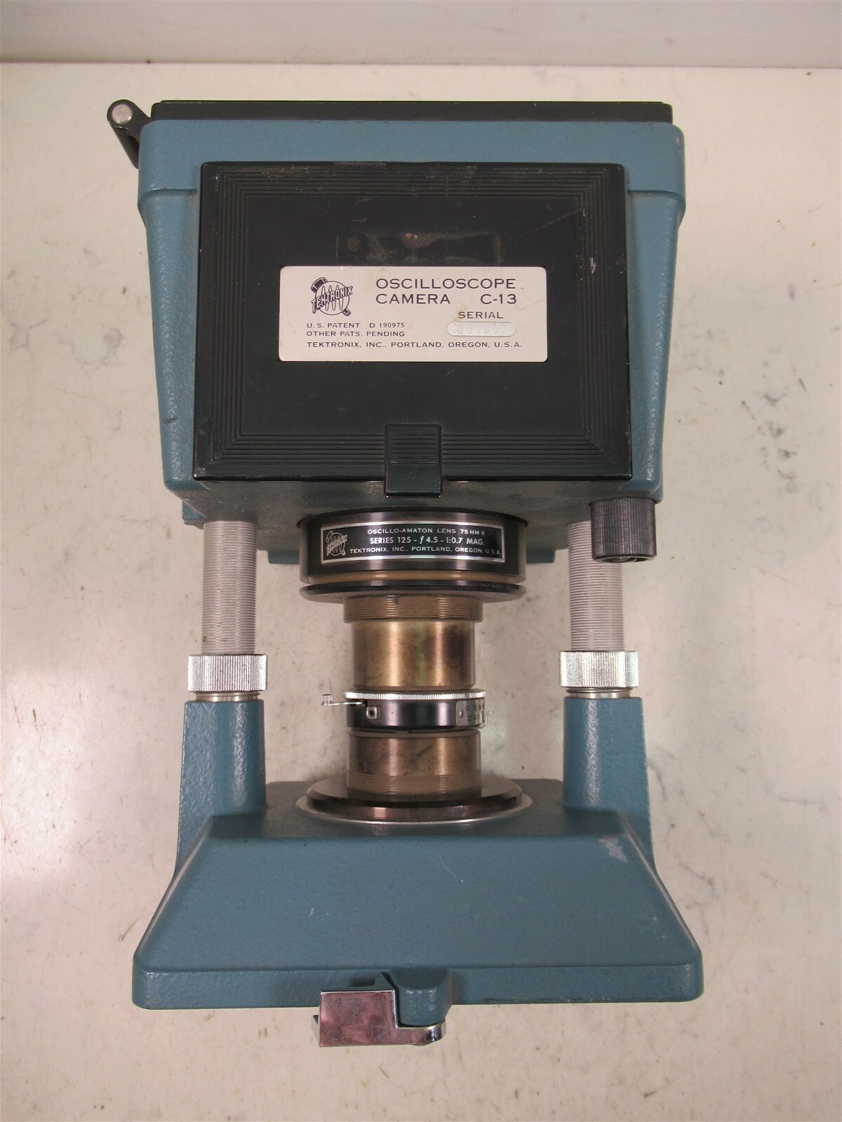 Tektronix Oscilloscope Camera C-13 Oscillo-Amaton Lens 75mm Series 125 f4.5