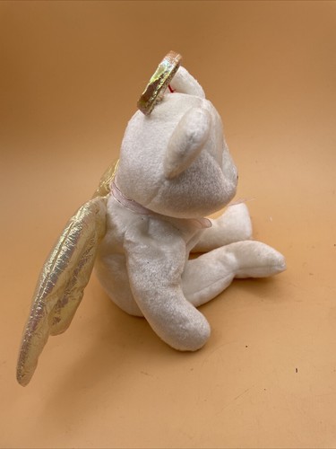 RARO. Cubo de juguete Ty Beanie Babies Halo the Angel Bear 2 - Imagen 4 de 8