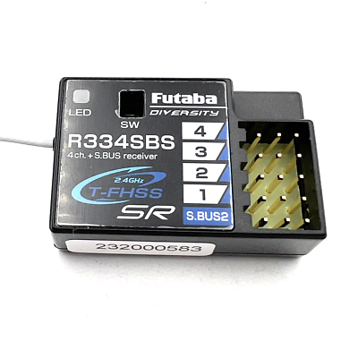 Futaba フタバ　R334SBS Futaba R334SBS Super Response T-FHSS 2.4GHz 4-Channel S.Bus