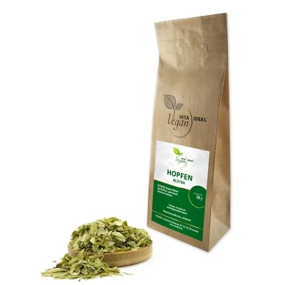 VITA IDEAL Vegan® HOPFEN - Blüten geschnitten Humulus - HOPFENBLÜTEN Kräuter Tee