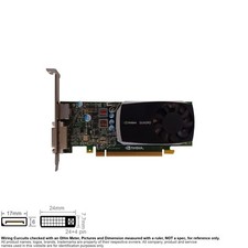 Controller Video Card DVI Displayport PCIe nVidia Quadro 600 Dell 0PWG0F 134137B