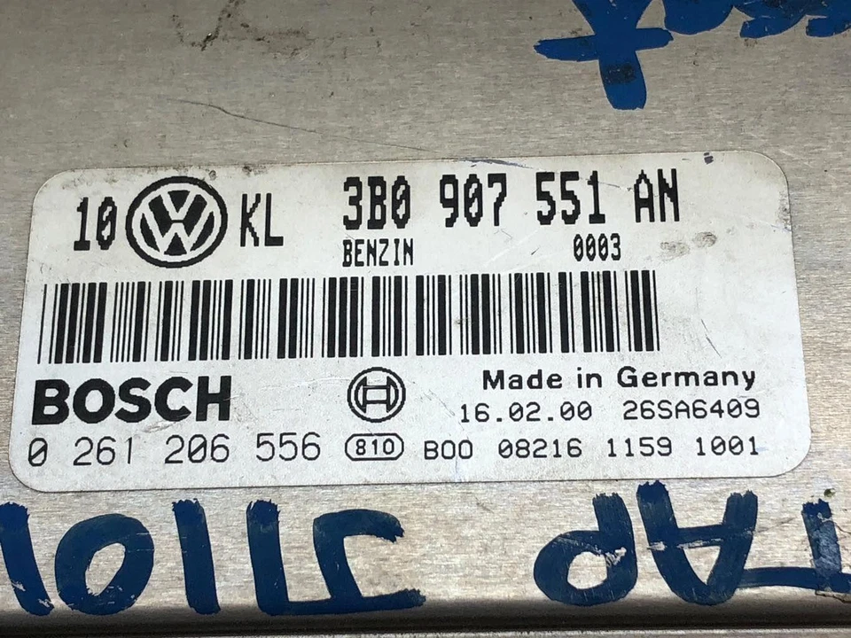 Módulo de control del motor Volkswagen Passat 1999-2001 2,8 L ATQ 3b0907551an Foto 3 de 4
