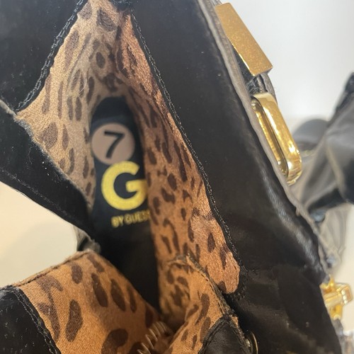 Stivali da combattimento G by GUESS neri stringati donna taglia 7 M - Foto 6 di 6
