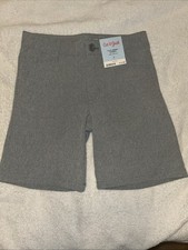 NWT Cat Jack Boys Flat Front Gray Shorts Size 8