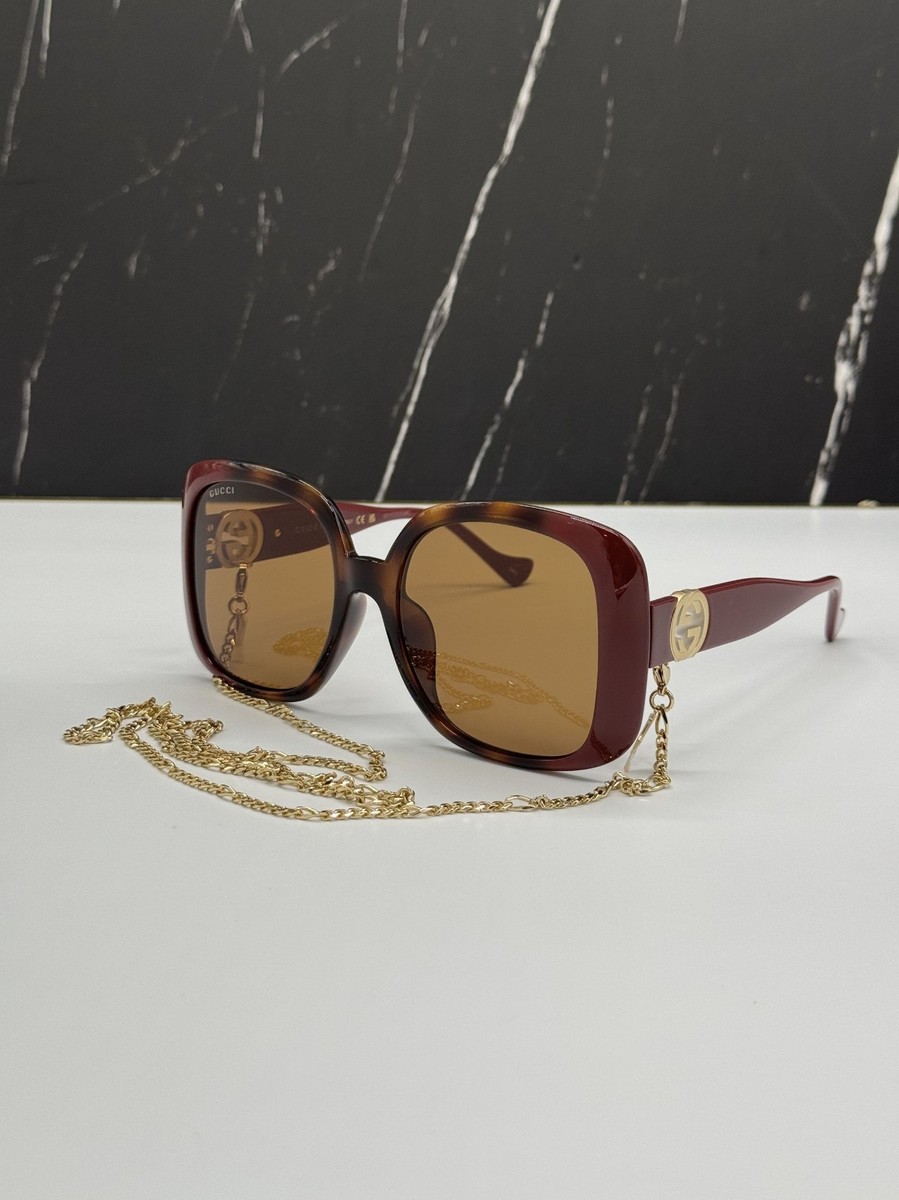 NEW GUCCI GG1029SA 003 SUNGLASSES HAVANA WOMEN EYEWEAR WITH  display picture 3