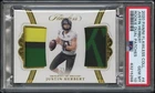 2020 Flawless Justin Herbert Rookie Dual Patch /25 PSA 10 Gem Mint