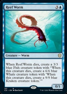 Reef Worm - C21 MTG - Light Play