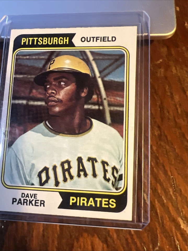 Tarjeta de novato Dave Parker 1974 Topps #252 RC HOF EX Range Surface Issue Pirates Foto 2 de 4