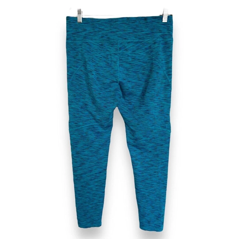 Leggings femininas esportivas Anne Klein tamanho G corante espacial azul-petróleo - Imagem 4 de 4