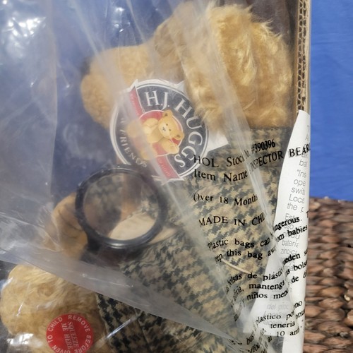 Vintage H.J. Huggs Sherlock Holmes Inspector Bearlock Plush Still Sealed NwT - Picture 9 of 10