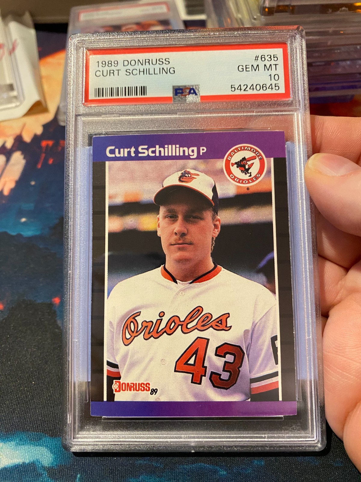 1989 Donruss Curt Schilling PSA 10