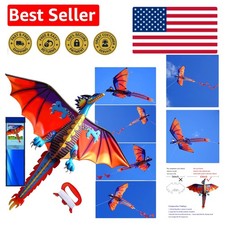 Lightweight Dragon Kite 63" - Easy Assembly for Endless Outdoor Adventures 