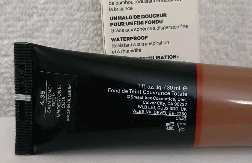 Smashbox Studio Skin Full Coverage 24 Hour Foundation 4.35 Deep Cool 1 Ounce - Image 3 of 4