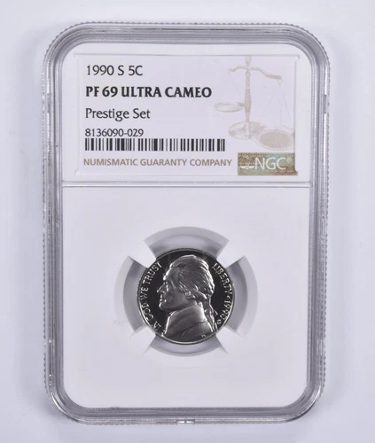 1990-S Jefferson Nickel Prestige Set PF69 UCAM NGC *8780