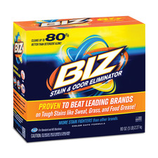 Biz Laundry Detergent Powder Booster, Stain  Odor 80 Ounce Pack of 1 