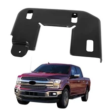  Front Frame Mount Bumper Bracket Black Replacement for F-150 Left Driver Side