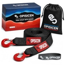Tow Strap With Hooks 2 Inch X 20 Foot - 15216 Lbs Breaking Strength Emergency Tow Strap With Hooks 2 Inch X 20 Foot - 15216 Lbs Breaking Strength Emergency