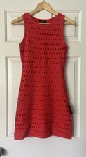 Lulus Attracted to You Red Sleeveless Crochet Mini Bodycon Dress Size Small NWT