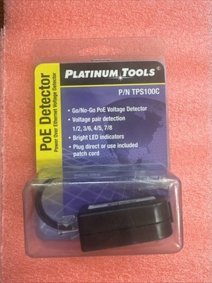 Platinum Tools Pocket Poe Detector Clamshell Accessory Box TPS100C   bin11