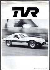 TVR Taimar 3000 Road Test 1978 UK Market Foldout Sales Brochure Autosport