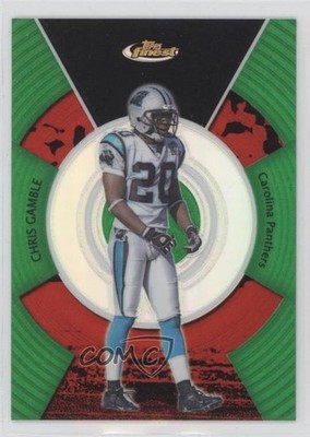 2005 Topps Finest Green Refractor 100/199 Chris Gamble #81 1fw1