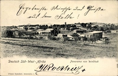 Ak Windhoek Windhuk Namibia Deutsch Südwestafrika, Panorama - 11586890