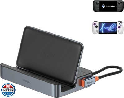 Steam Deck Dock, Baseus 6-in-1 Docking Station for Steam Deck/ROG Ally X/Legi