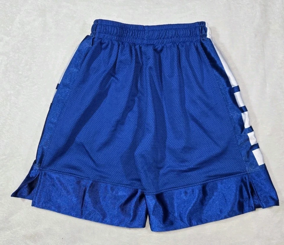 Pantalones Cortos de Baloncesto Nike DriFit Elite para Niños Azul Blanco Pequeño 19x7 Foto 3 de 4