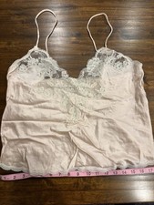 2, christian dior silk vintage camisole-100 Silk; Large, One Pink One Black