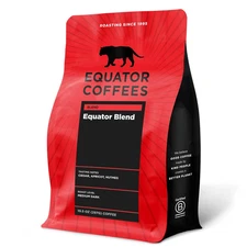 , Equator Blend Whole Bean Coffee, Medium Dark Roast, Fresh Roasted, Smooth Choc